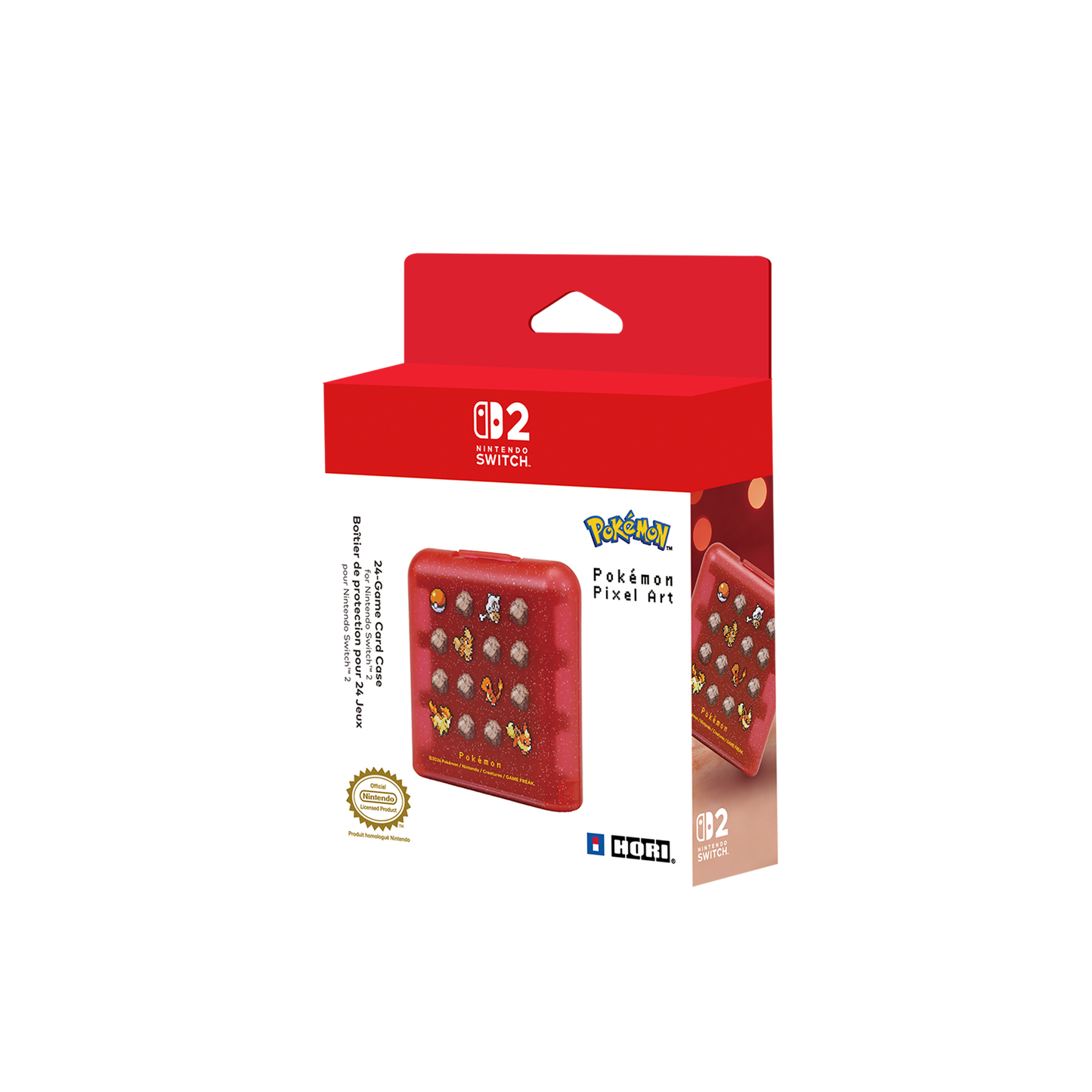 24-Game Card Case (Pokémon Pixel Red) for Nintendo Switch™ 2