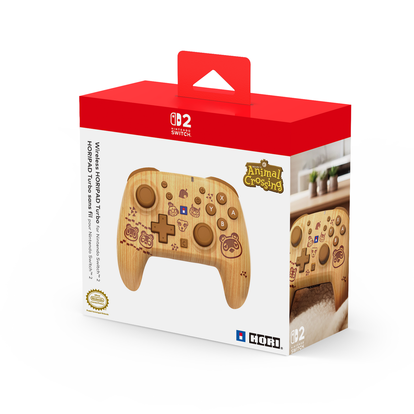 Wireless HORIPAD Turbo (Wood Brown) for Nintendo Switch™ 2
