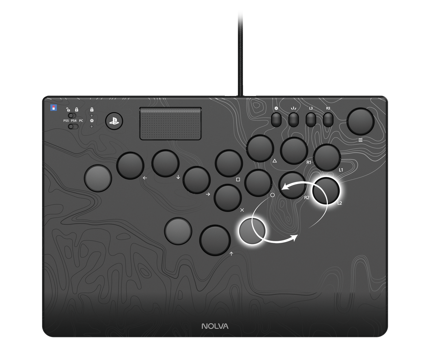 NOLVA Mechanical All-Button Arcade Controller for PlayStation®5 and Windows 11/10