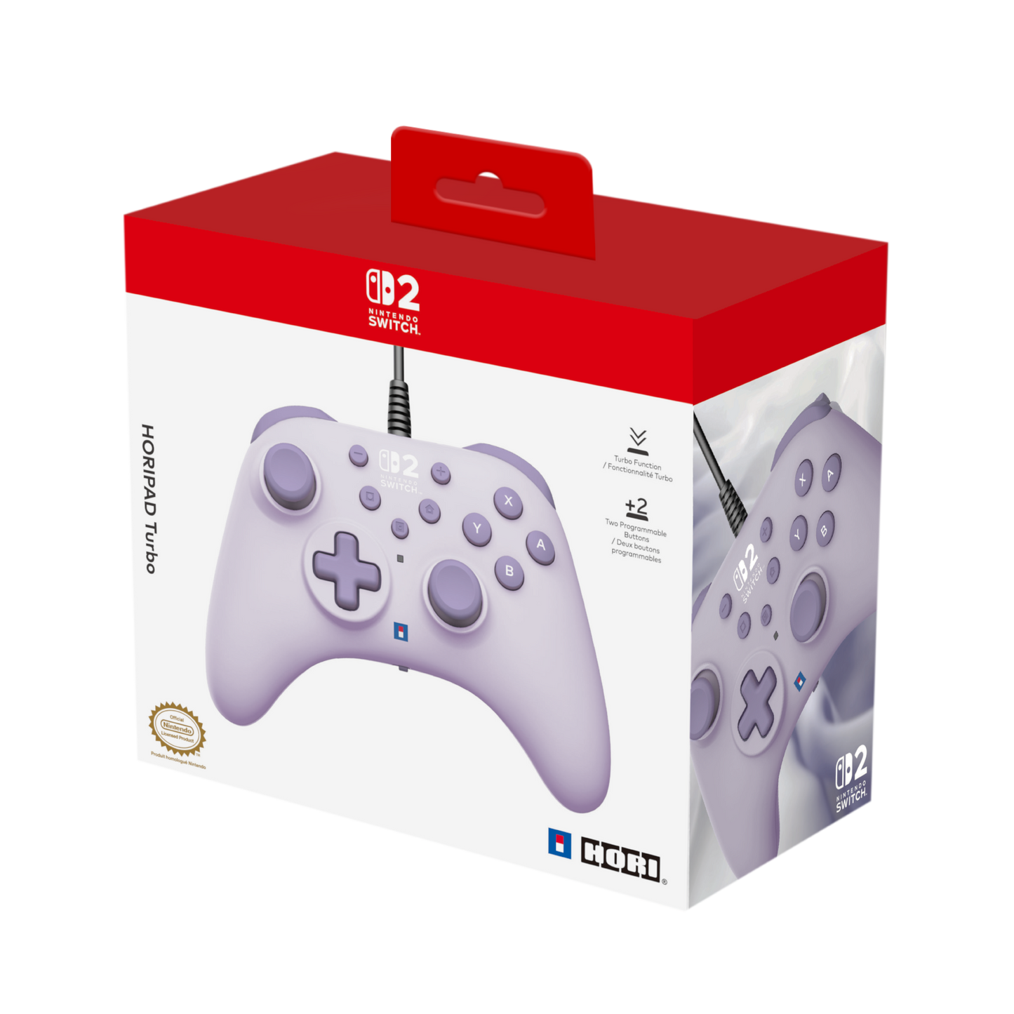 HORIPAD Turbo (Cozy Lavender) for Nintendo Switch 2