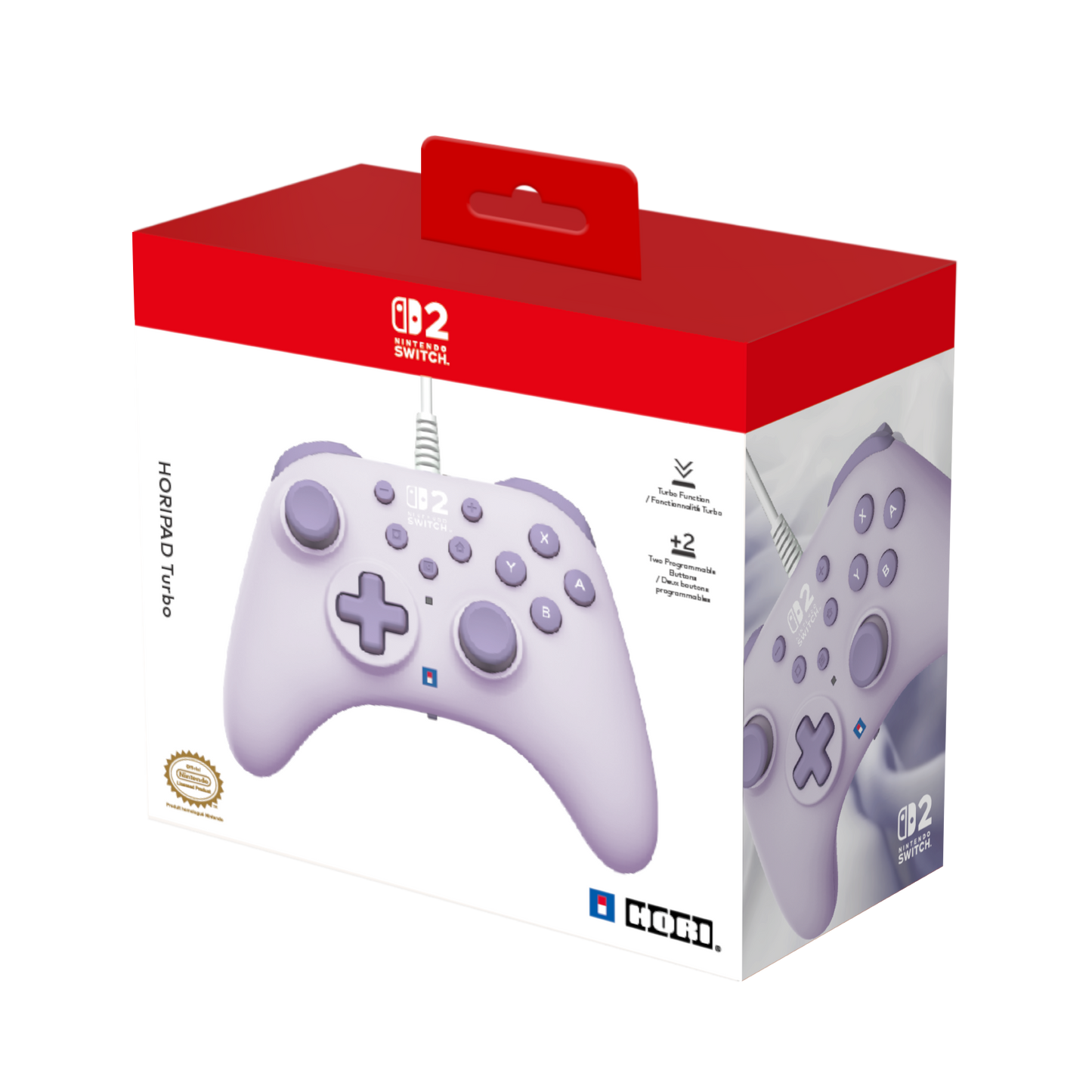 HORIPAD Turbo (Cozy Lavender) for Nintendo Switch 2