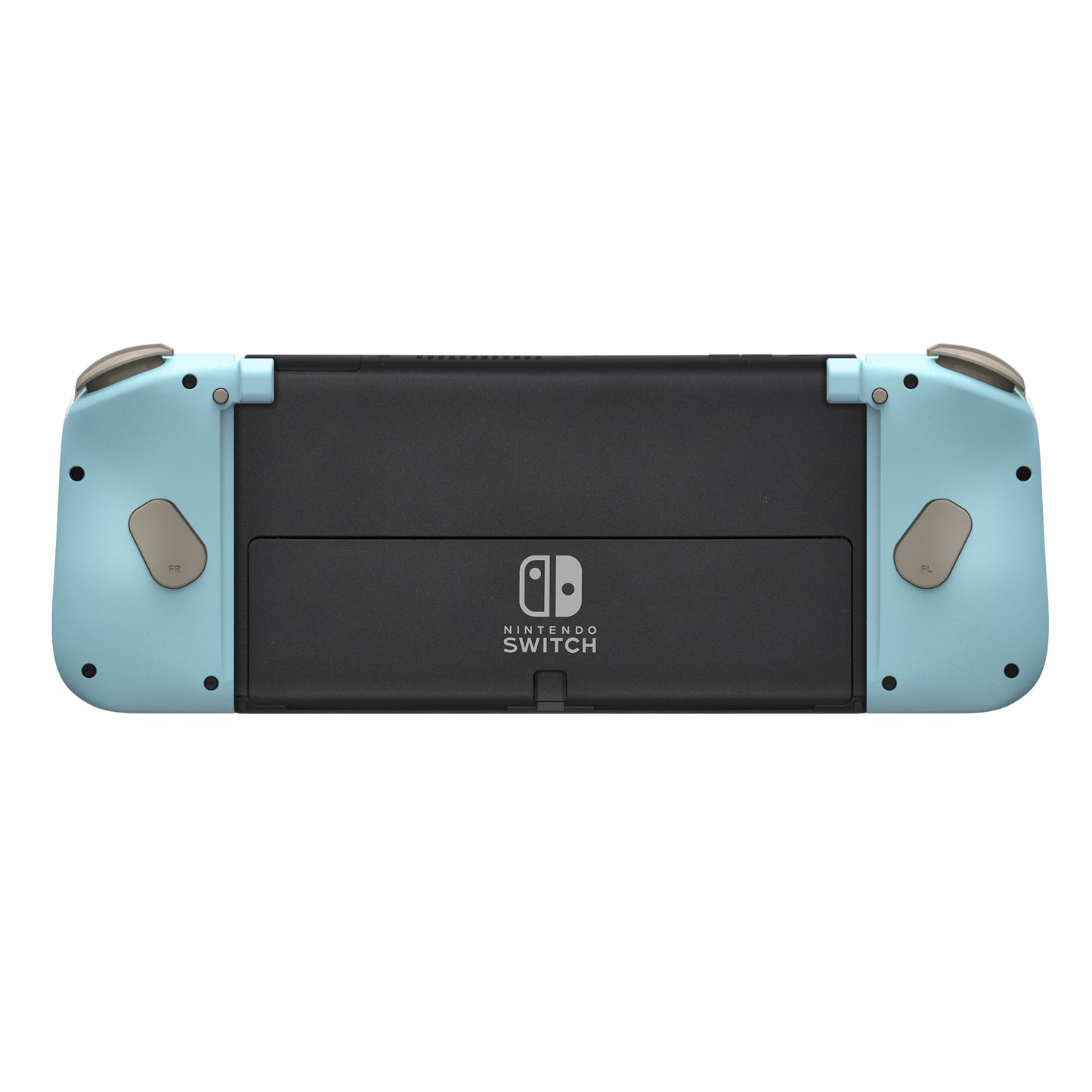Hori split pad compact pikachu & mimikyu | nintendo switch in oled | ergonomski oprijem turbo zadnja gumba | igralni plošček 4 Hori split pad compact pikachu mimikyu zadnji pogled na nintendo switch