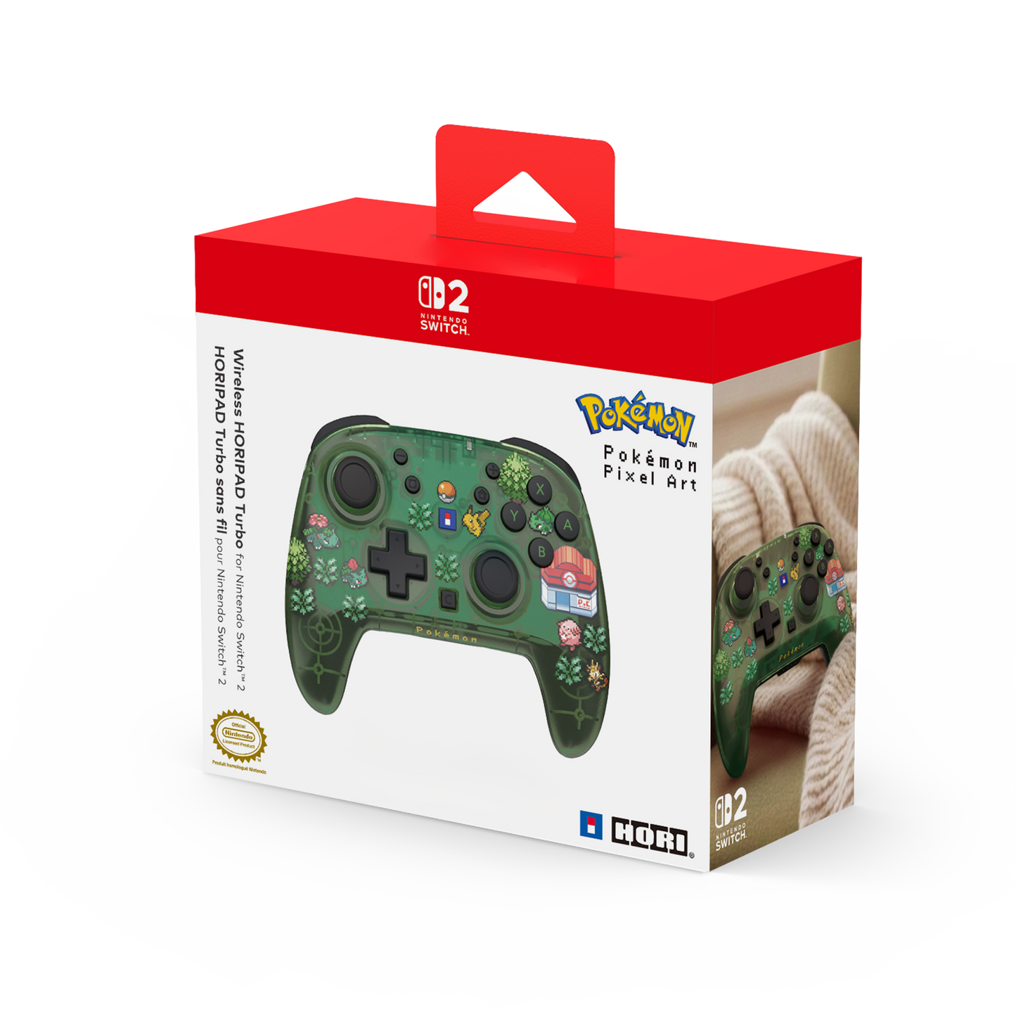 Wireless HORIPAD Turbo (Pokémon Pixel Green) for Nintendo Switch™ 2