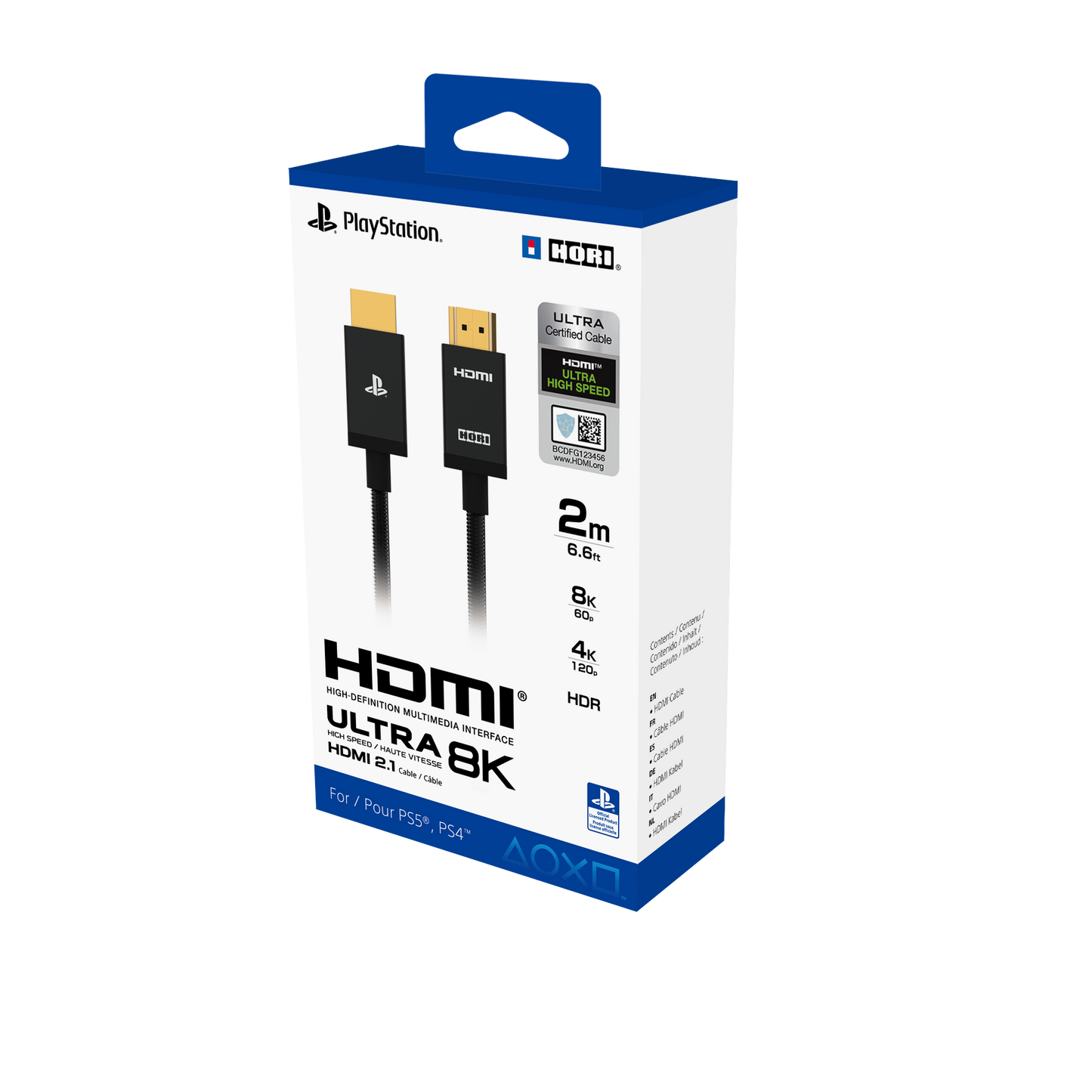 Ultra High Speed 8k HDMI 2.1 Cable for PlayStation®5