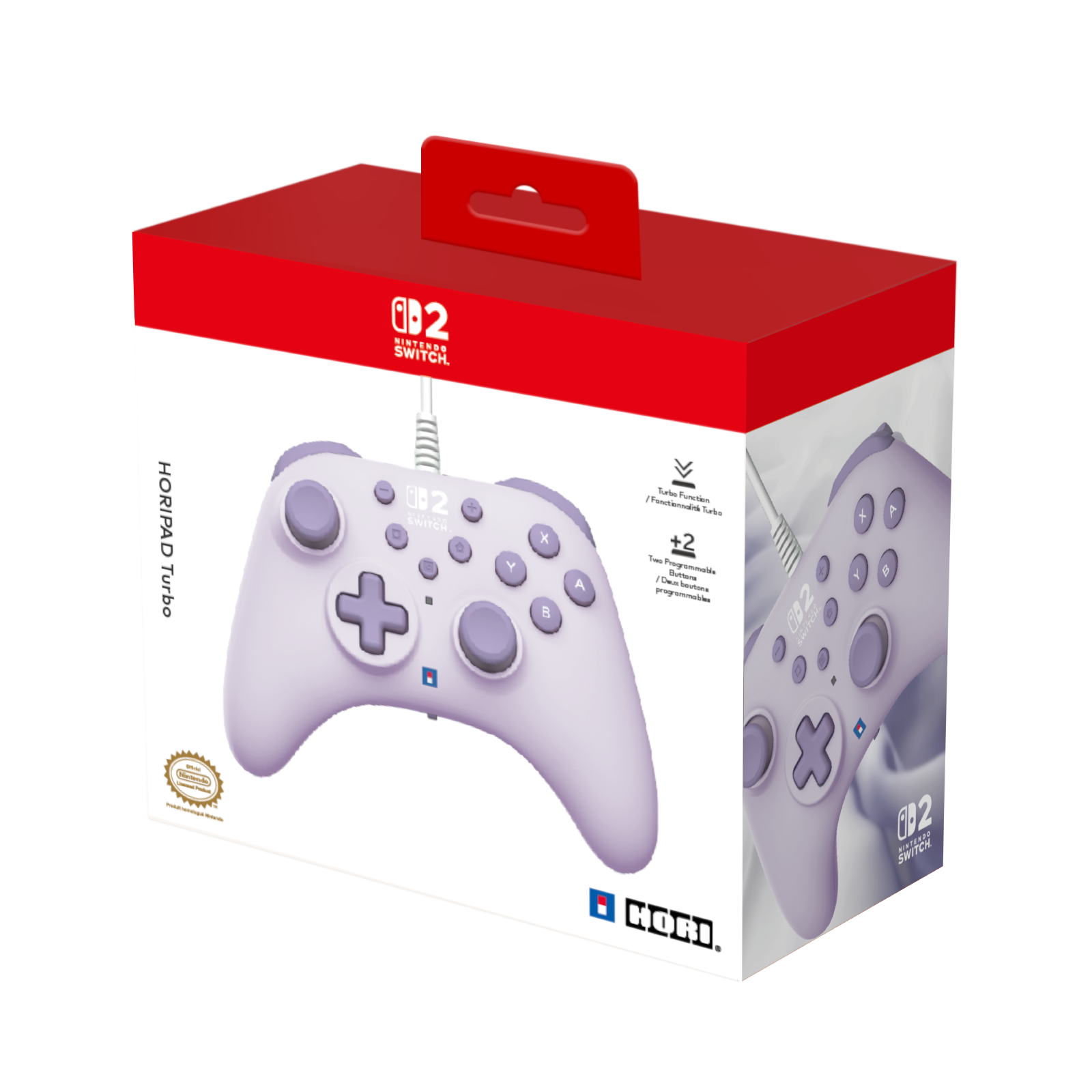 HORIPAD Turbo (Cozy Lavender) for Nintendo Switch 2 – HORI Europe HORIPAD Turbo (Cozy Lavender) for Nintendo Switch 2 – HORI Europe